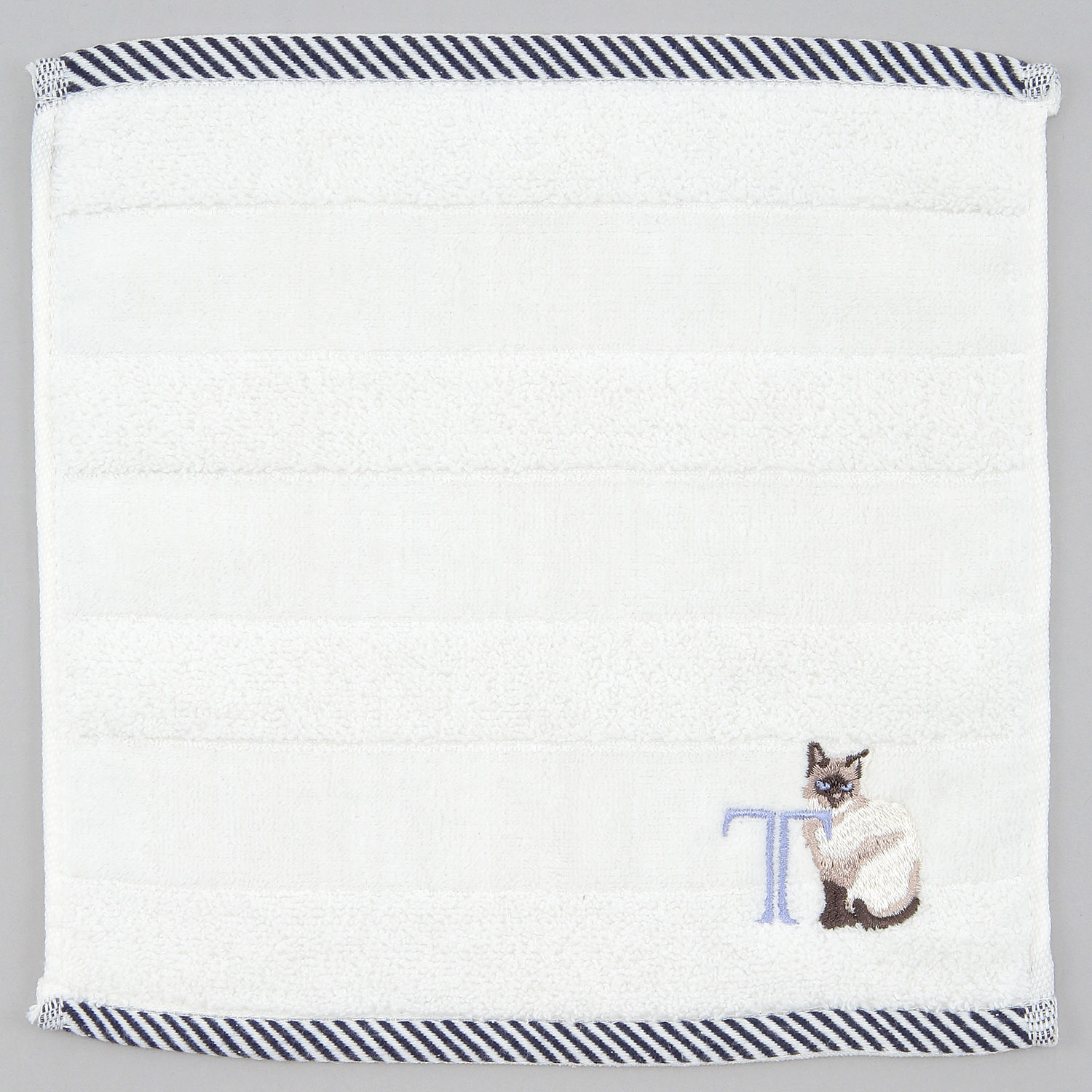 イニシャル刺繍タオルハンカチ ネコ - 画像10