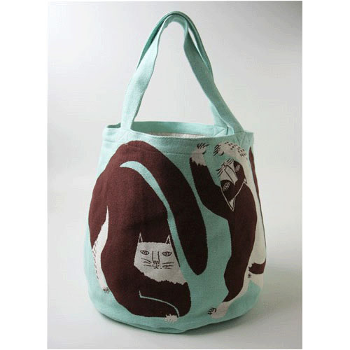 moritaMiW トートバッグ 公園の大きな樹のネコたち - 画像3