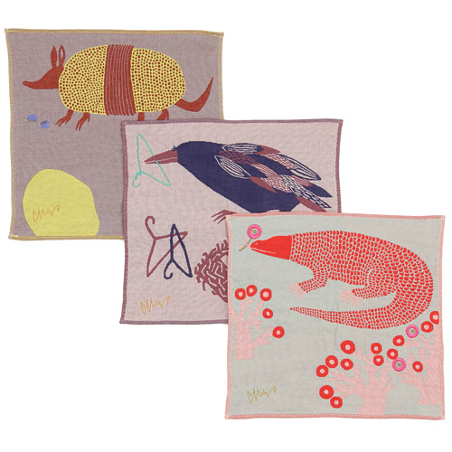 moritaMiW 3重ガーゼハンカチ - 画像1