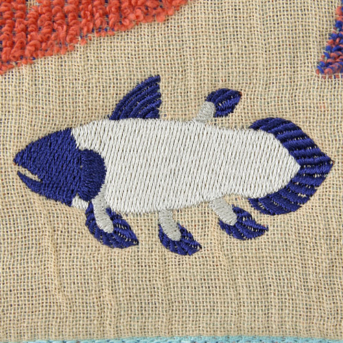 moritaMiW タオルハンカチ シーラカンスと海の森 - 画像2