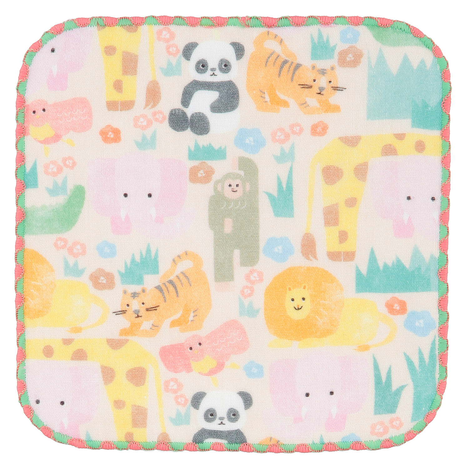 COCOWALK ミニハンカチ アニマルパズル - 画像2