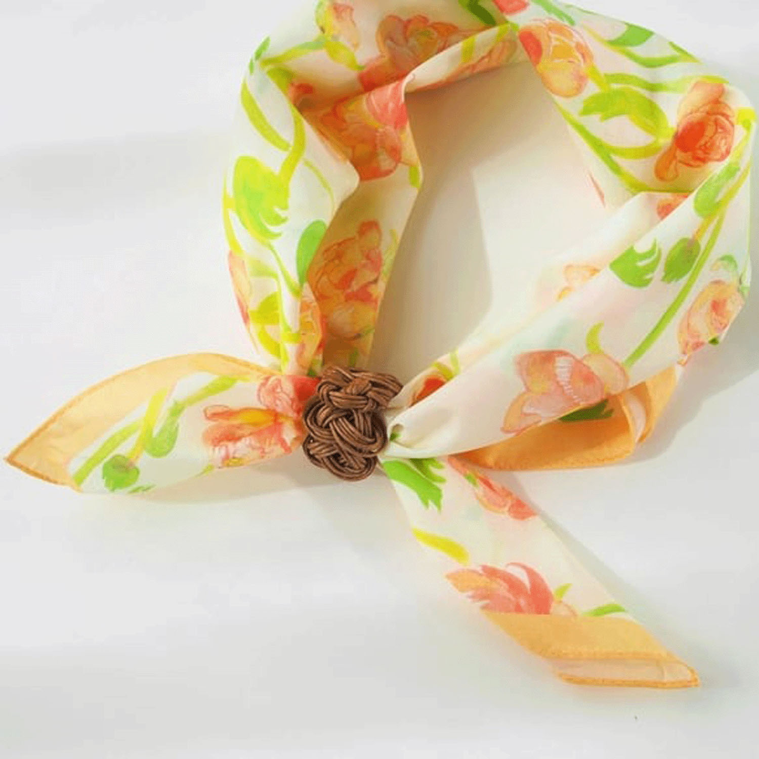 miyaco スカーフにもなる水彩画 ハンカチ ブルーミング - 画像2