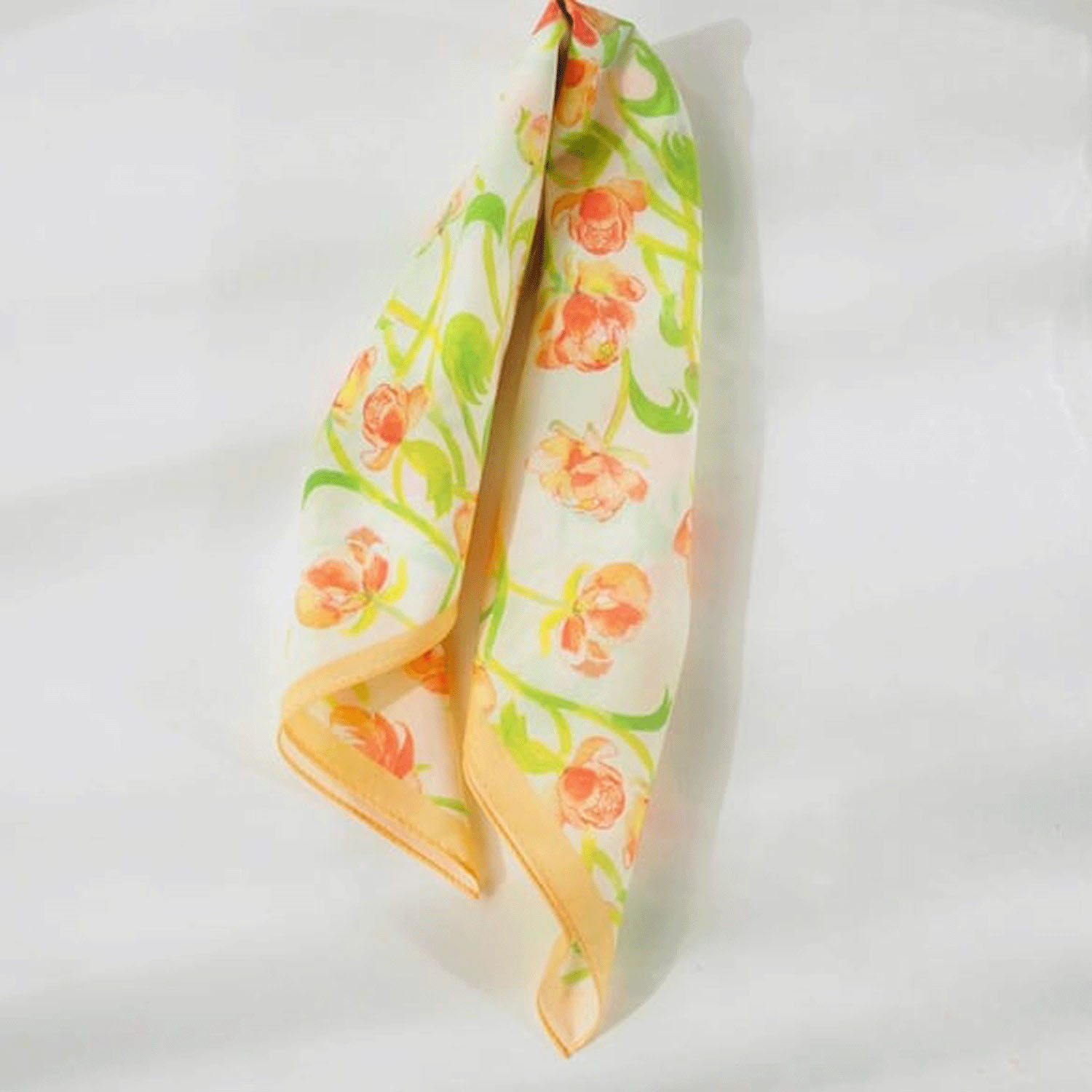 miyaco スカーフにもなる水彩画 ハンカチ ブルーミング - 画像3