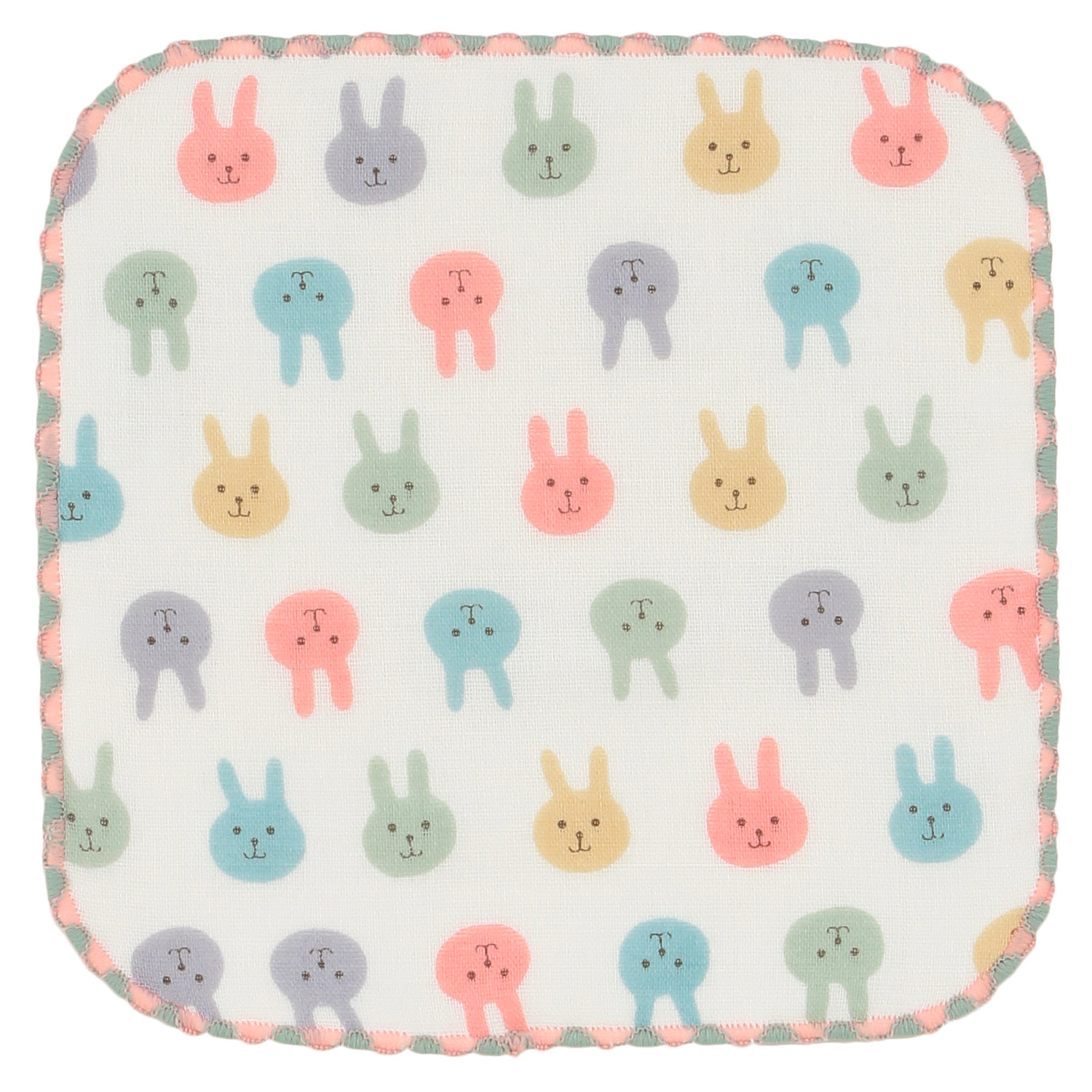 【お取り寄せ】COCOWALK ミニハンカチ ウサギ