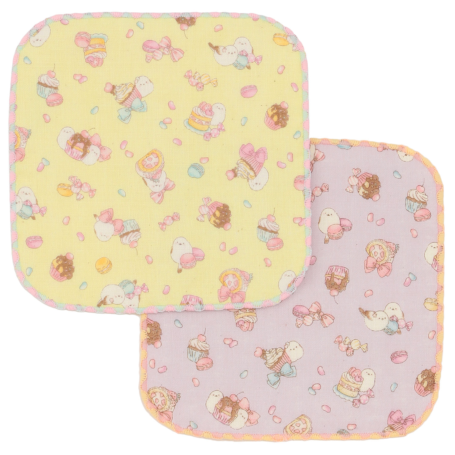 【お取り寄せ】COCOWALK ミニハンカチ スイートシマエナガ - 画像1