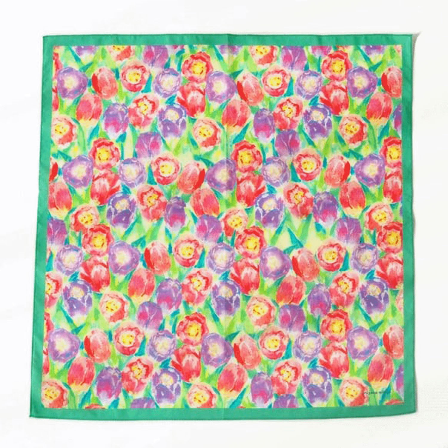 miyaco スカーフにもなる水彩画 ハンカチ pastel tulip - 画像2