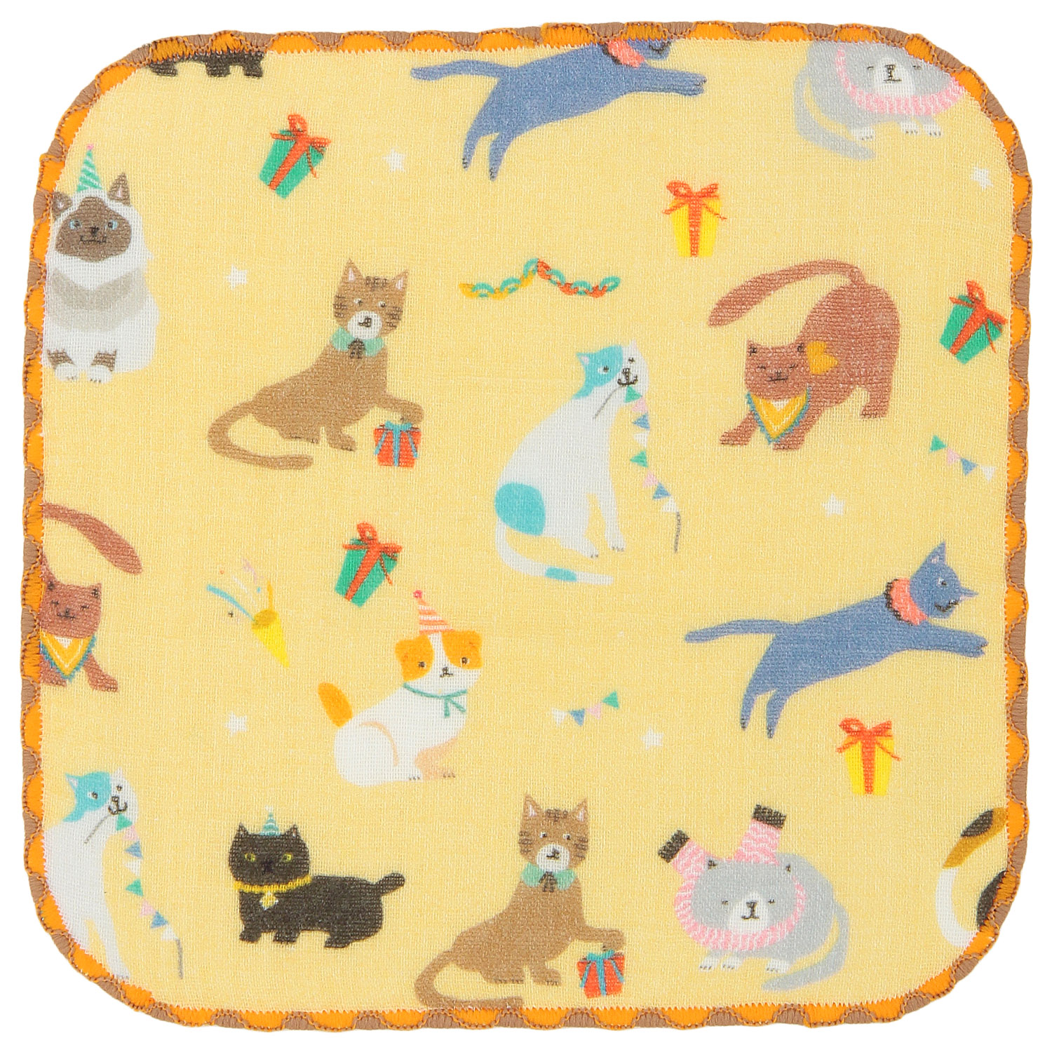 COCOWALK ミニハンカチ ぱーてぃーにゃんこ - 画像2