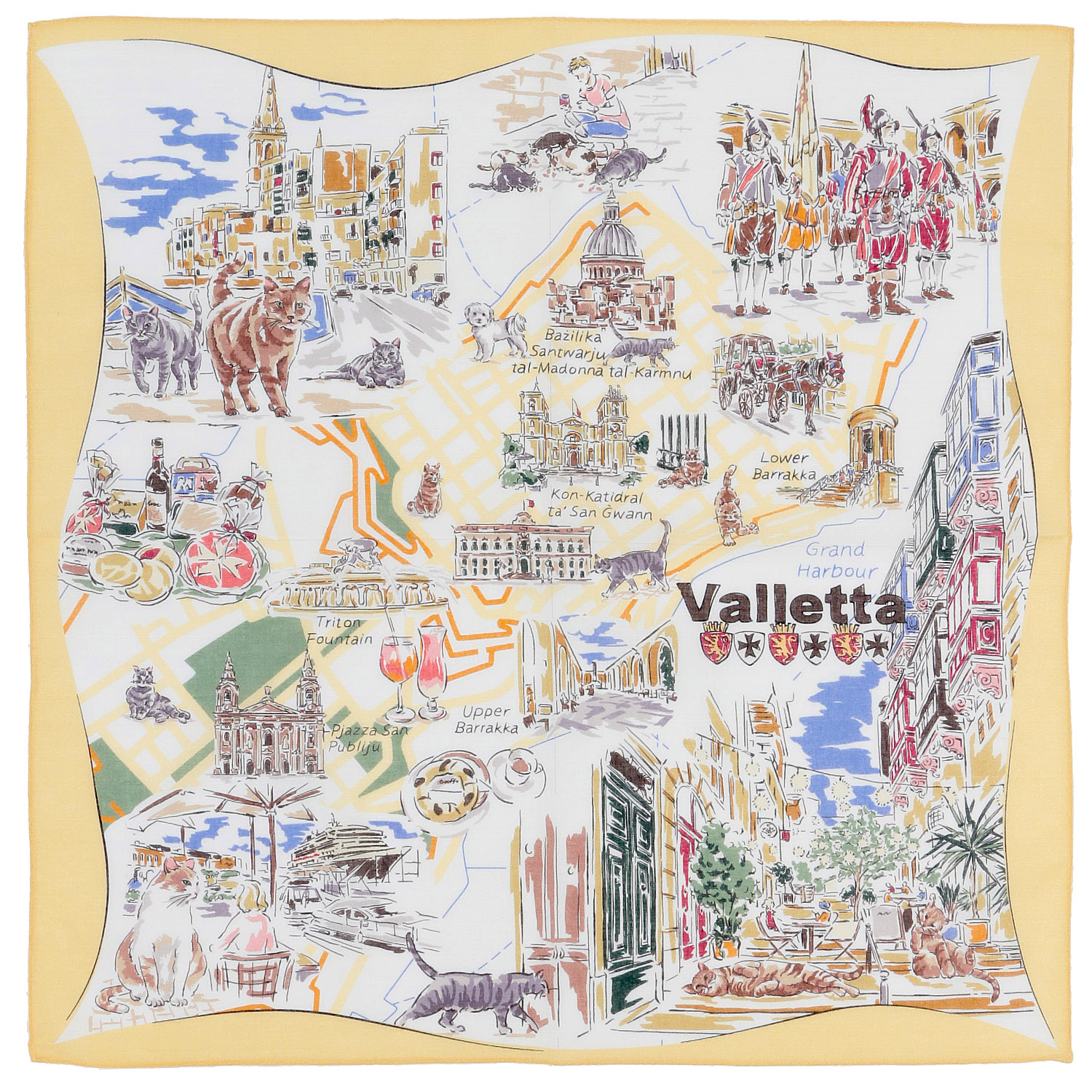 【01パリ：メーカー終了】CHIZUTABI チズタビ 58cm大判ハンカチ - 画像9