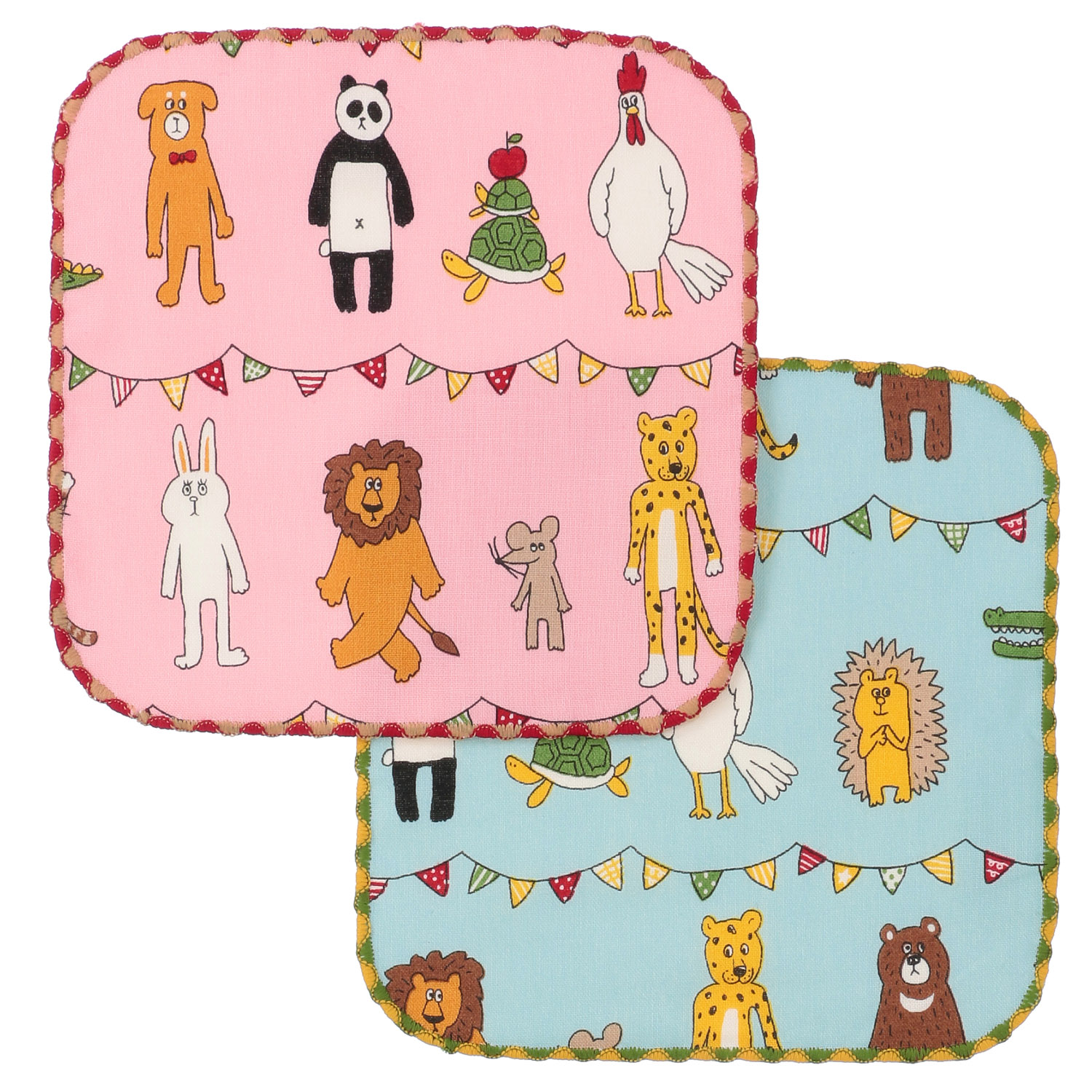COCOWALK ミニハンカチ アニマルパーティー - 画像1
