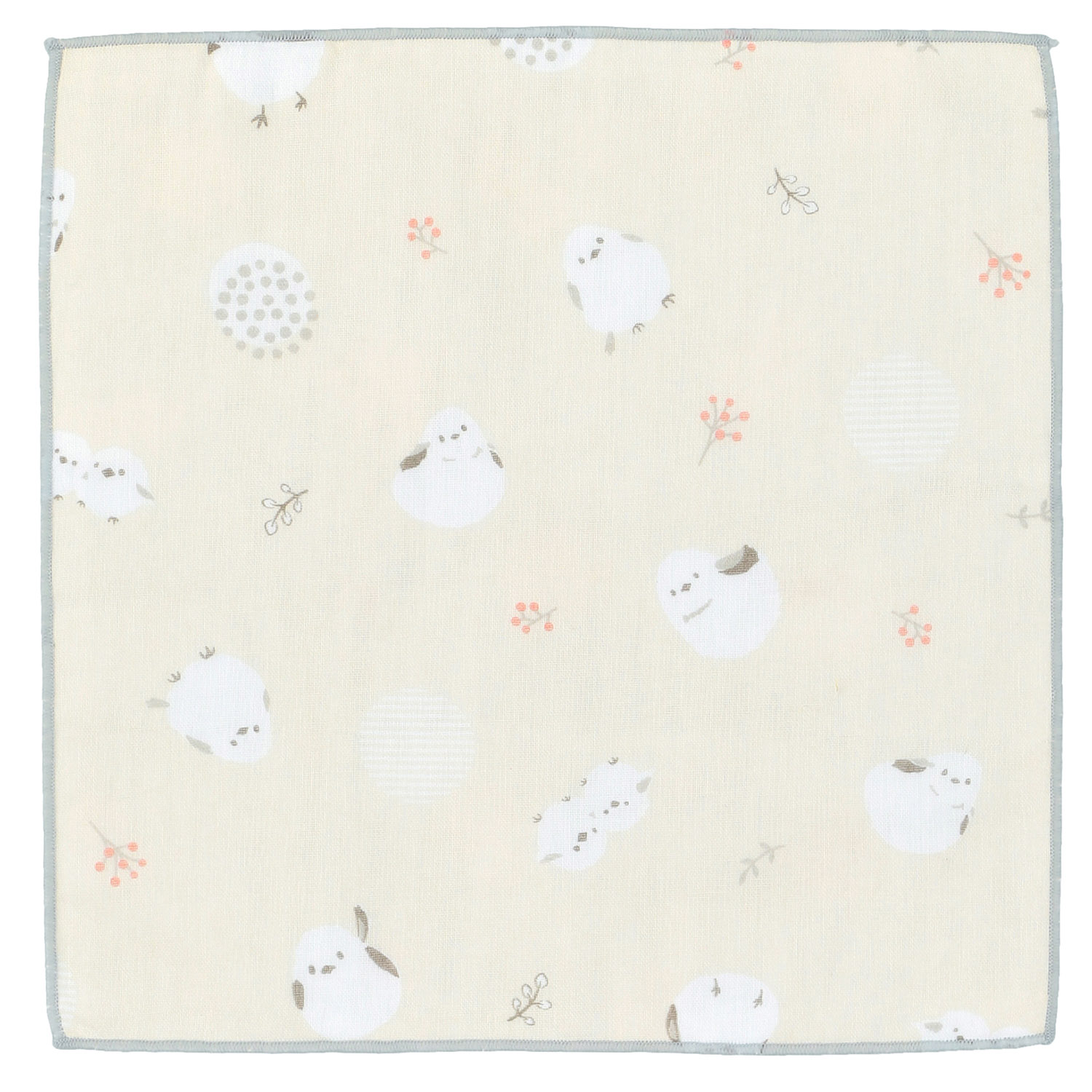 リバーシブルガーゼハンカチ シマエナガ - 画像4