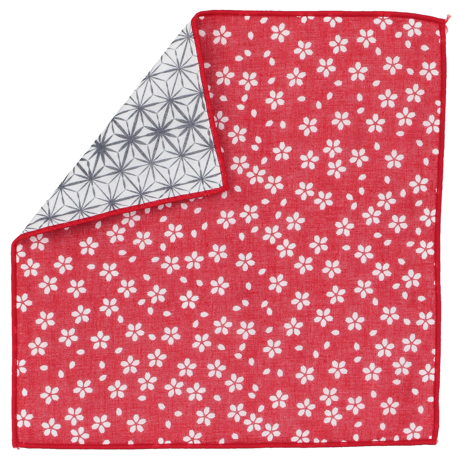 リバーシブルガーゼハンカチ 小桜 - 画像2