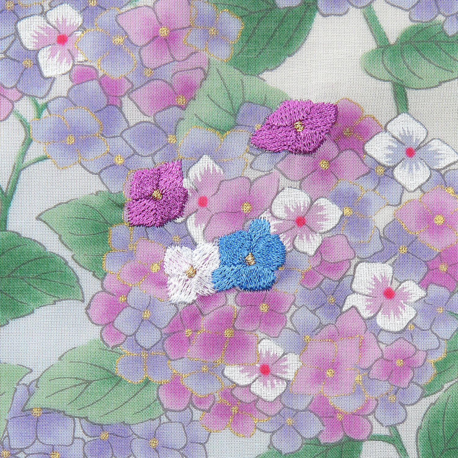 【在庫限り終了】友禅刺繍 紫陽花 - 画像5
