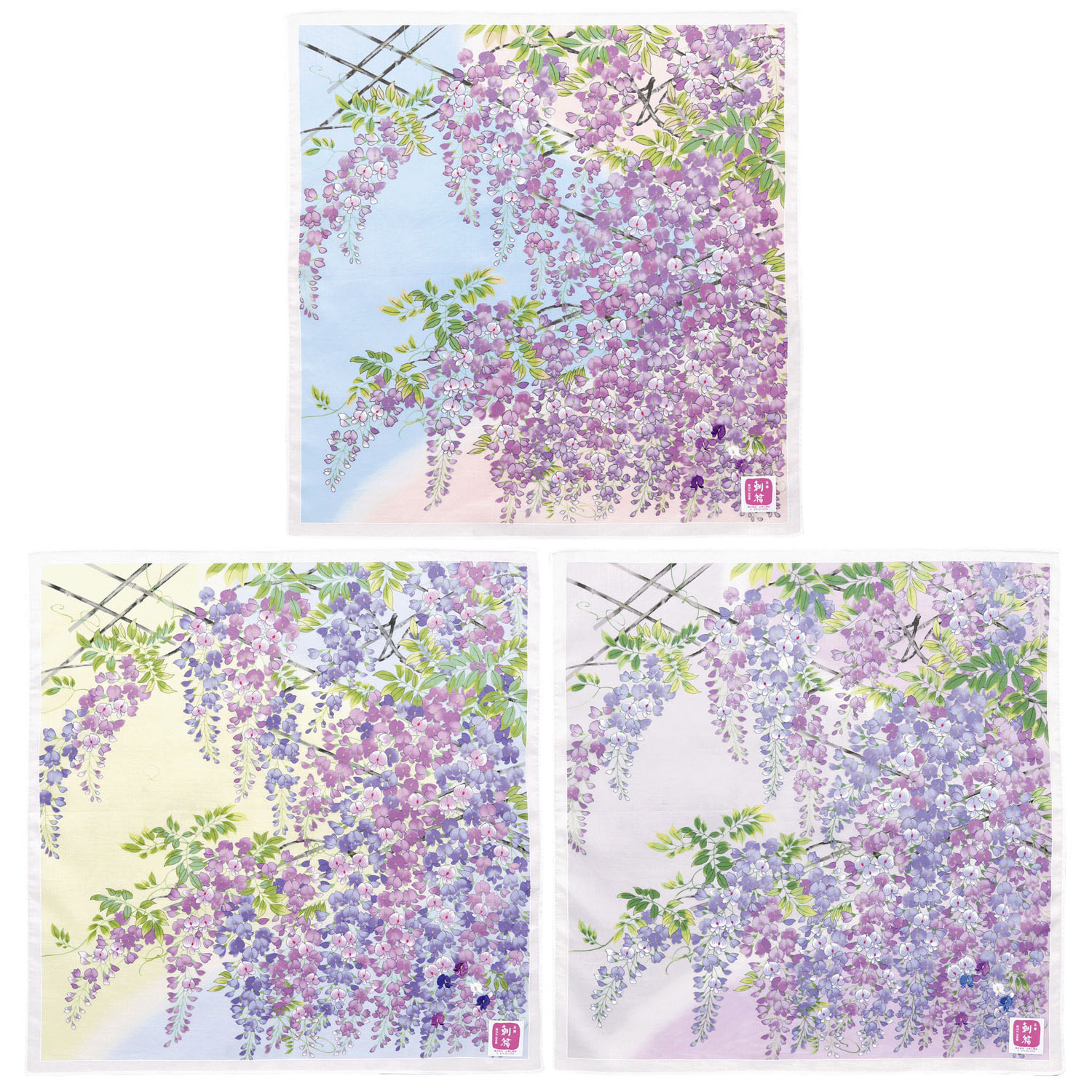 友禅刺繍 藤棚 - 画像1