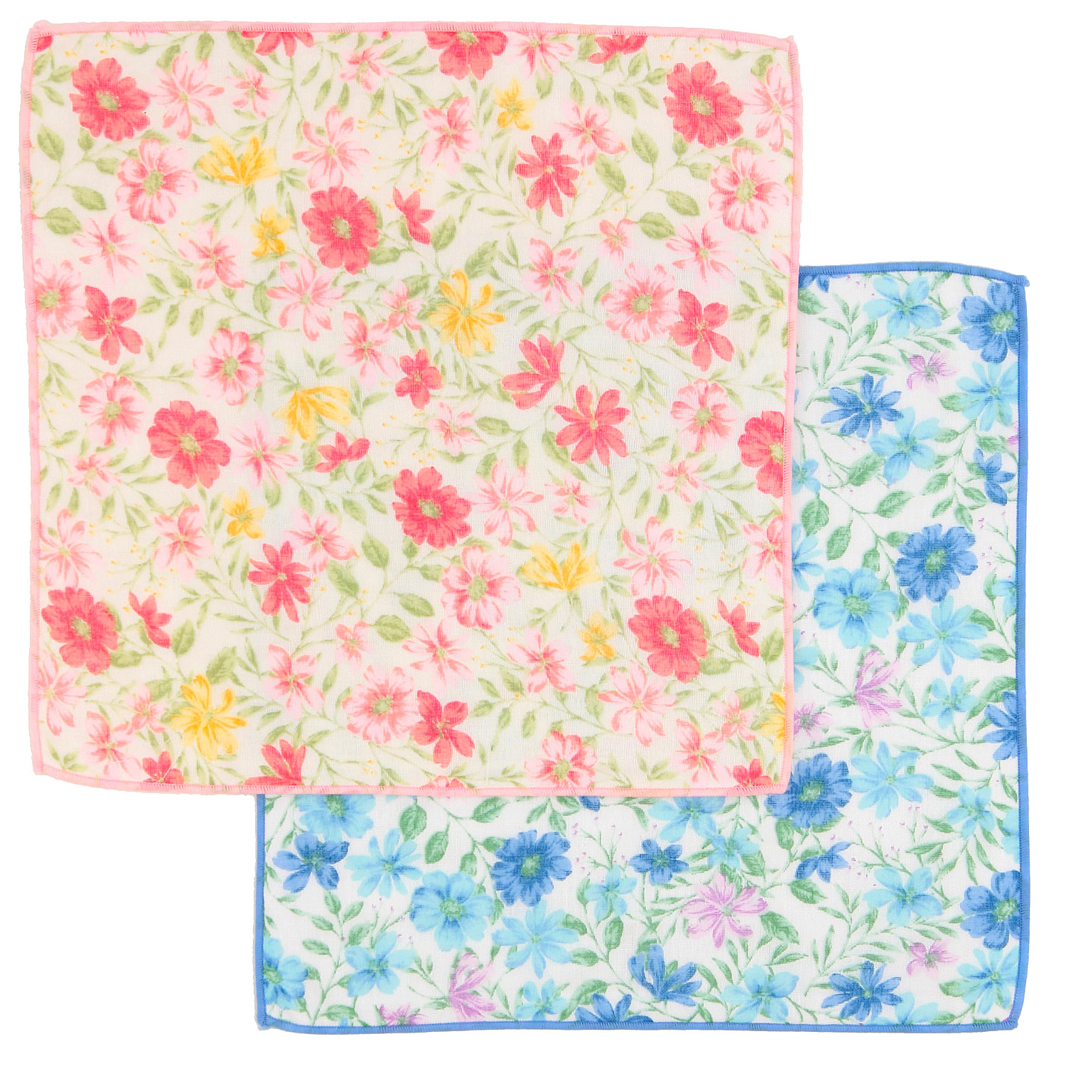 リバーシブルガーゼハンカチ フルール