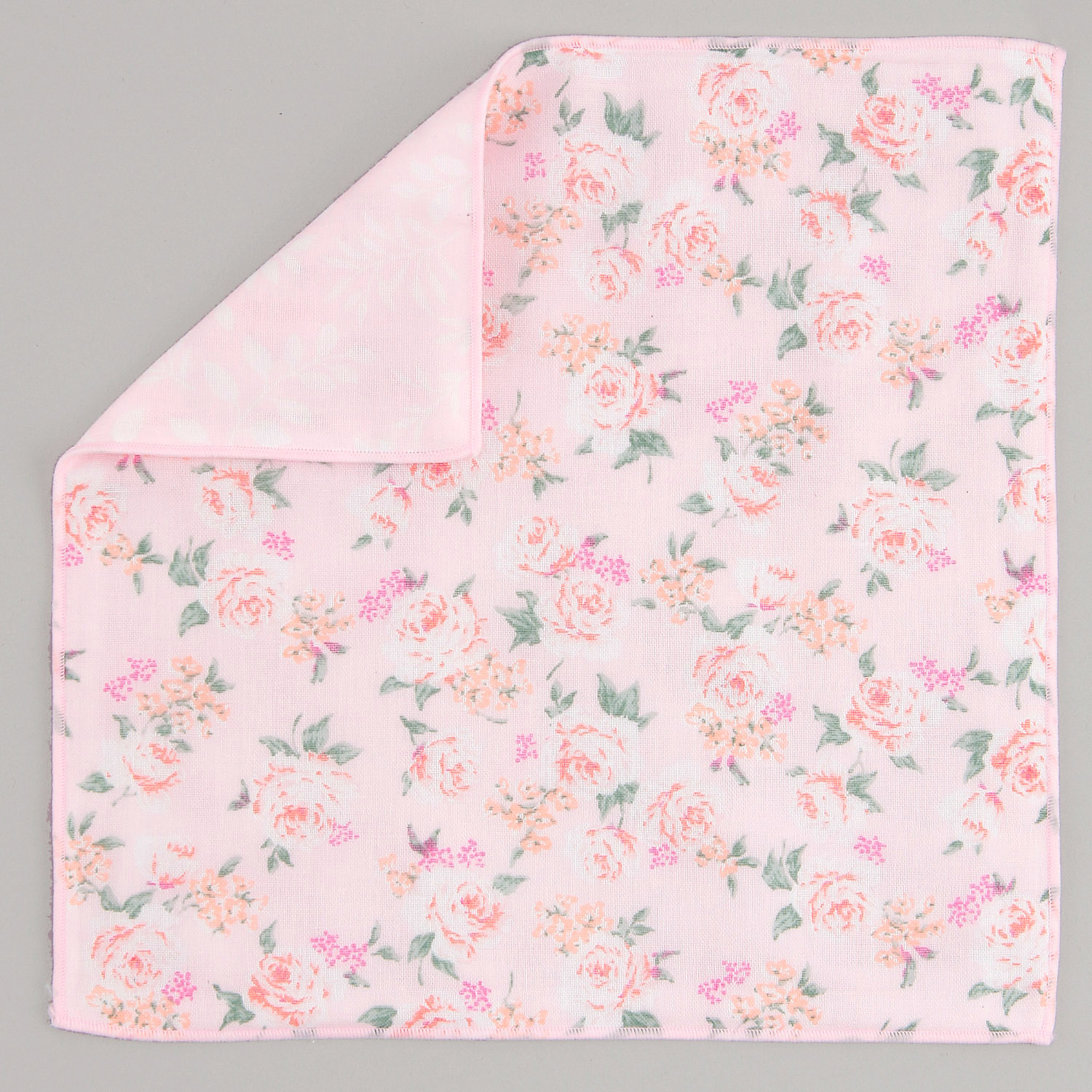 リバーシブルガーゼハンカチ クラシカルローズ - 画像2