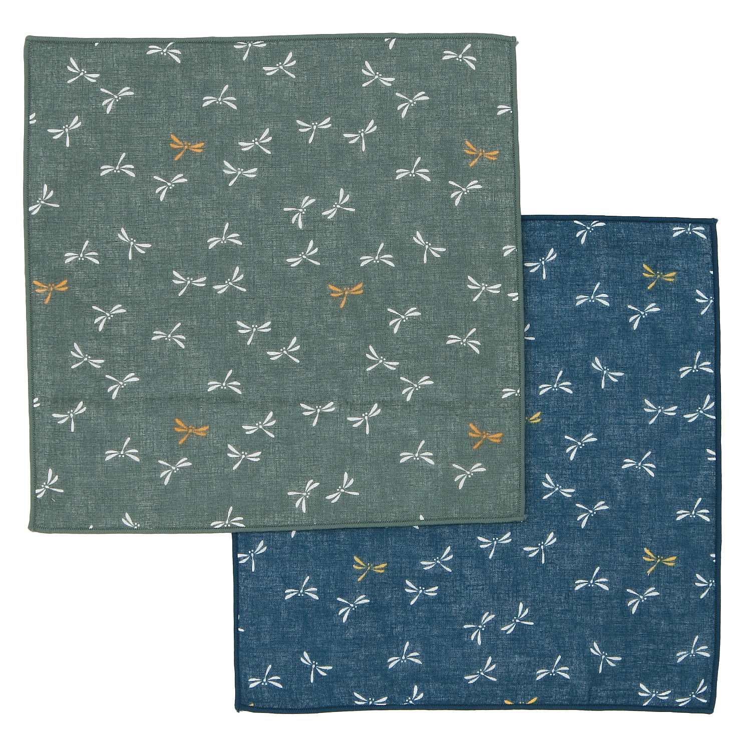 リバーシブル 6重ガーゼハンカチ トンボ