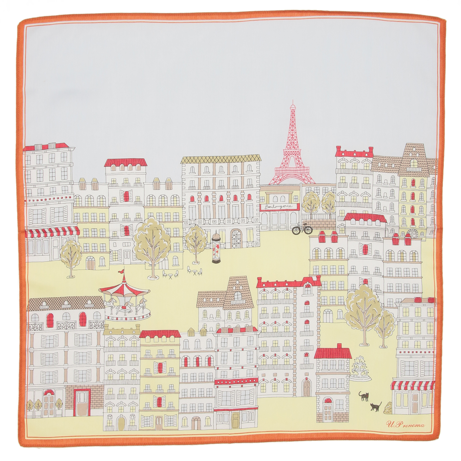 【在庫限り】U．Prenoma プリントハンカチ - 画像4