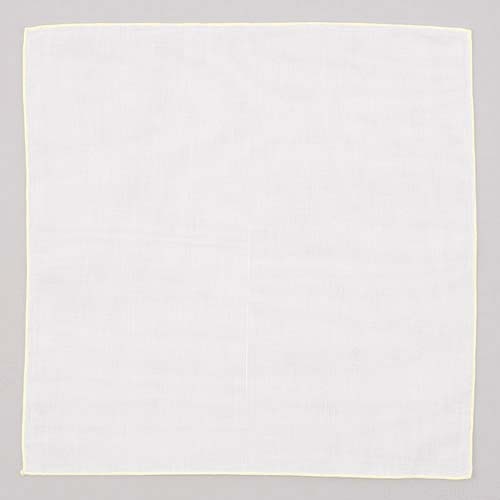 日本製ガーゼハンカチ 縁メロー 30枚セット（10枚1束×3） - 画像4