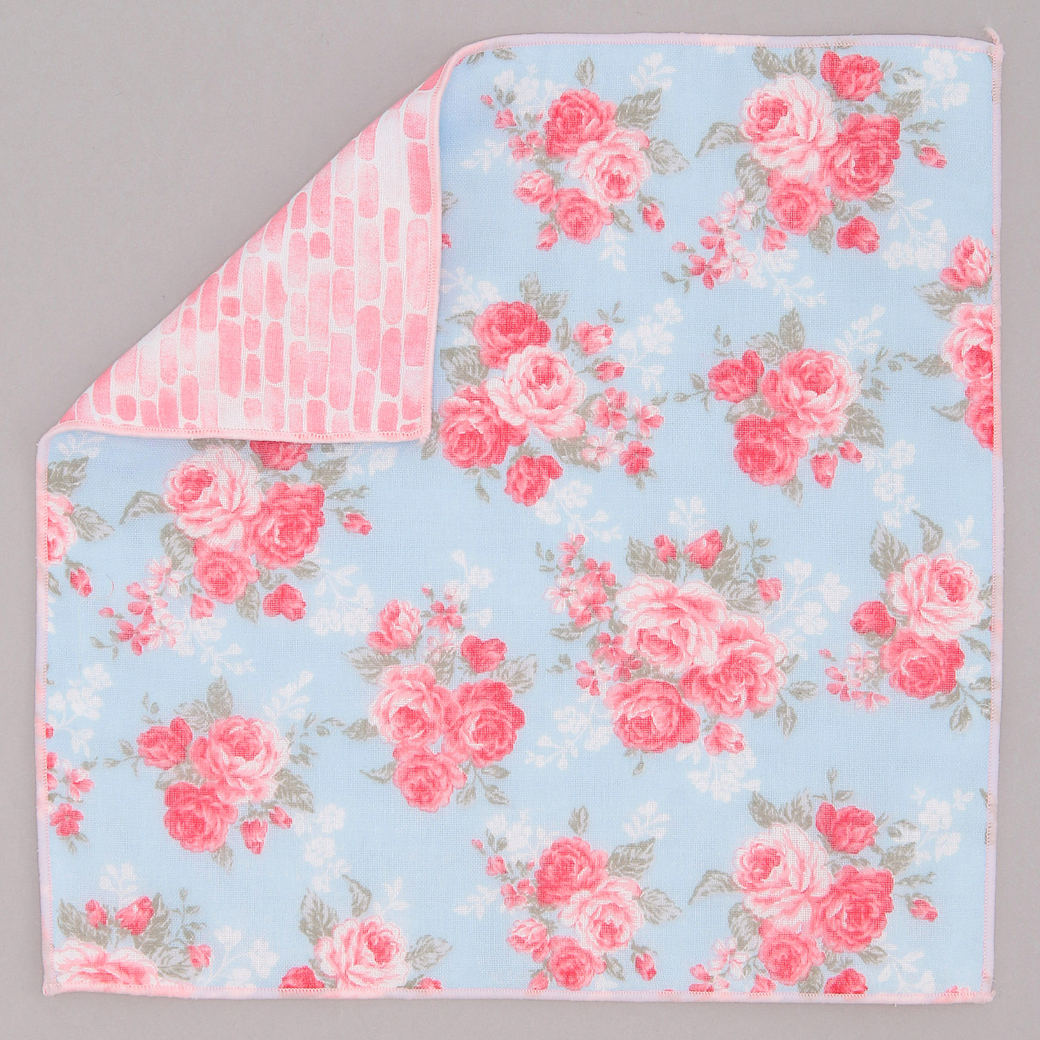 リバーシブルガーゼハンカチ ブリックローズ - 画像4