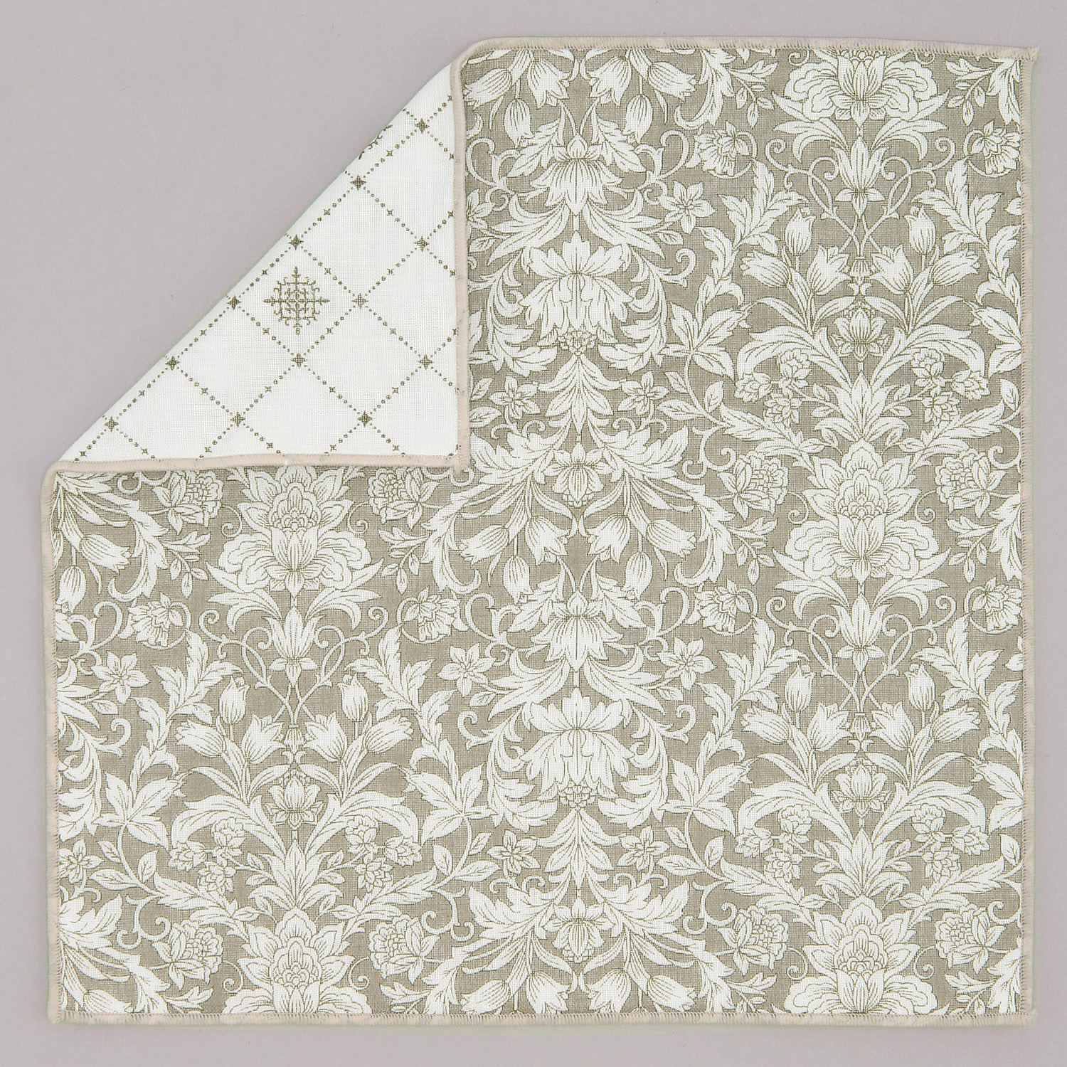 リバーシブルガーゼハンカチ アカンサス - 画像2