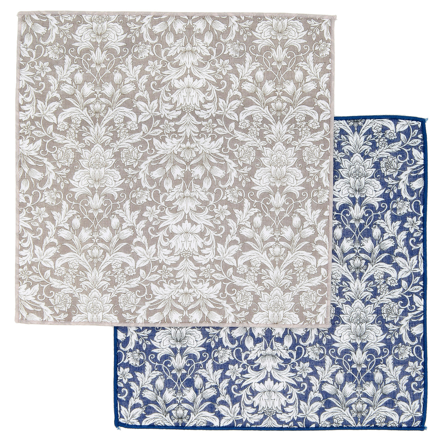 リバーシブルガーゼハンカチ アカンサス - 画像1