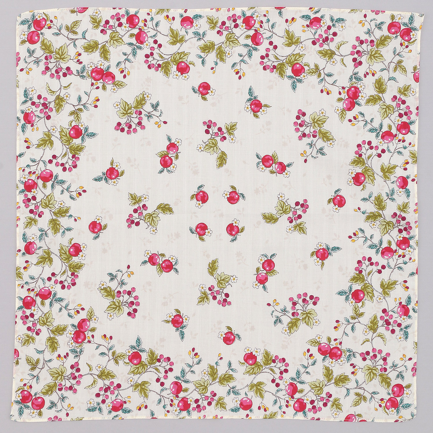 リバティフラワー婦人プリントハンカチ - 画像4