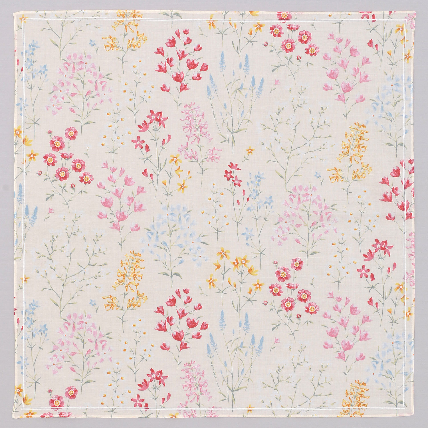 リバティフラワー婦人プリントハンカチ - 画像3