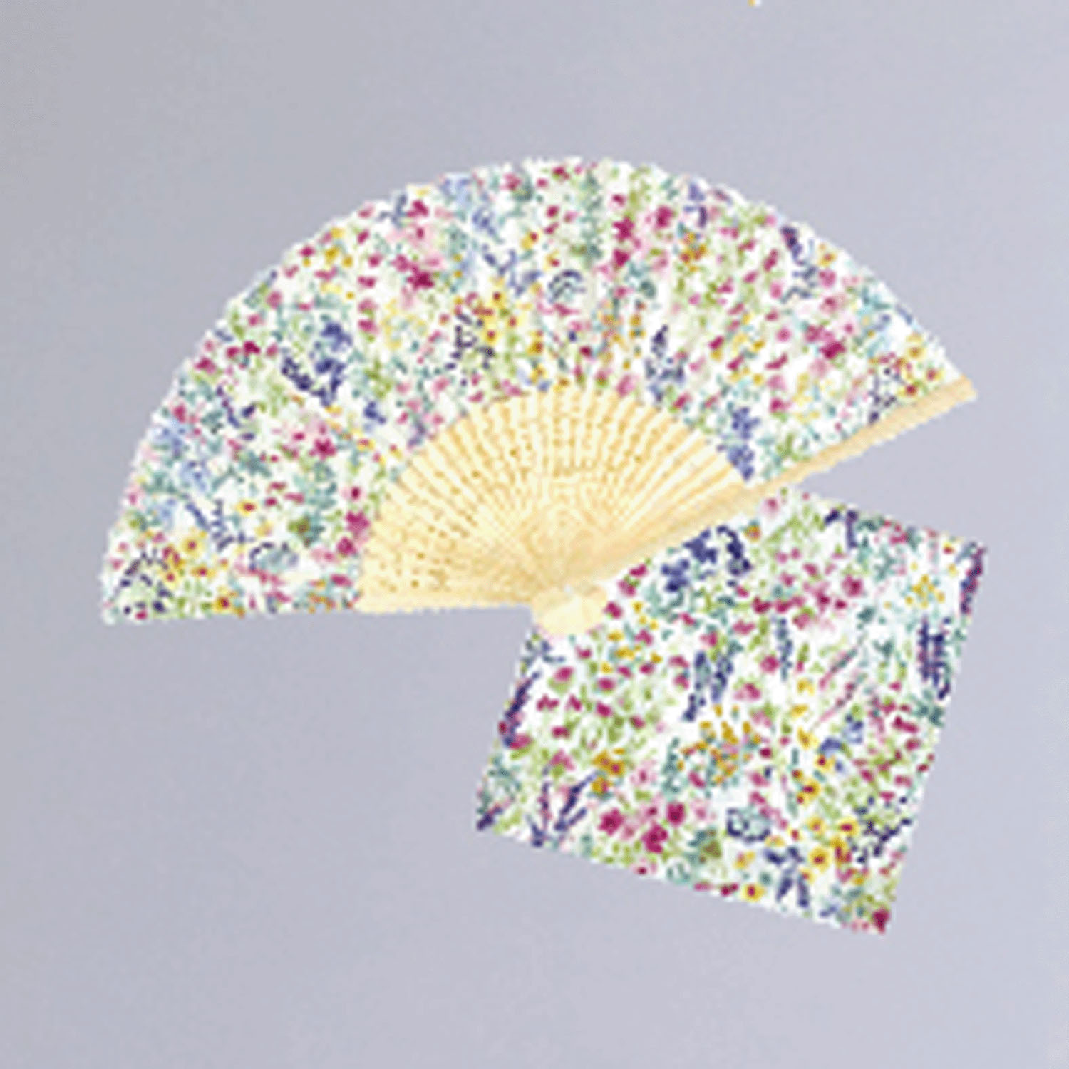 扇子＆ハンカチ 透明ケース入り - 画像2