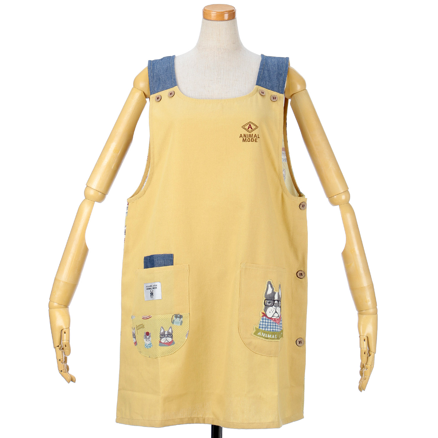 アニマルモード 脇釦あきエプロン - 画像1