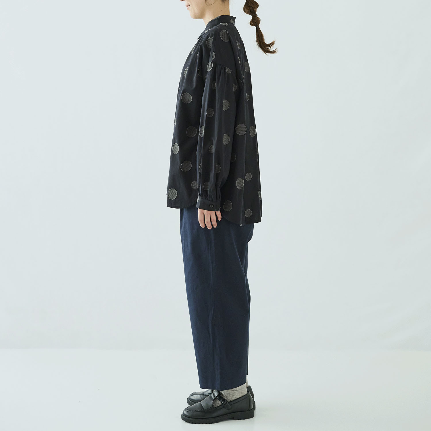 ノンノ ジャガードランダムドット柄シャツチュニック - 画像16