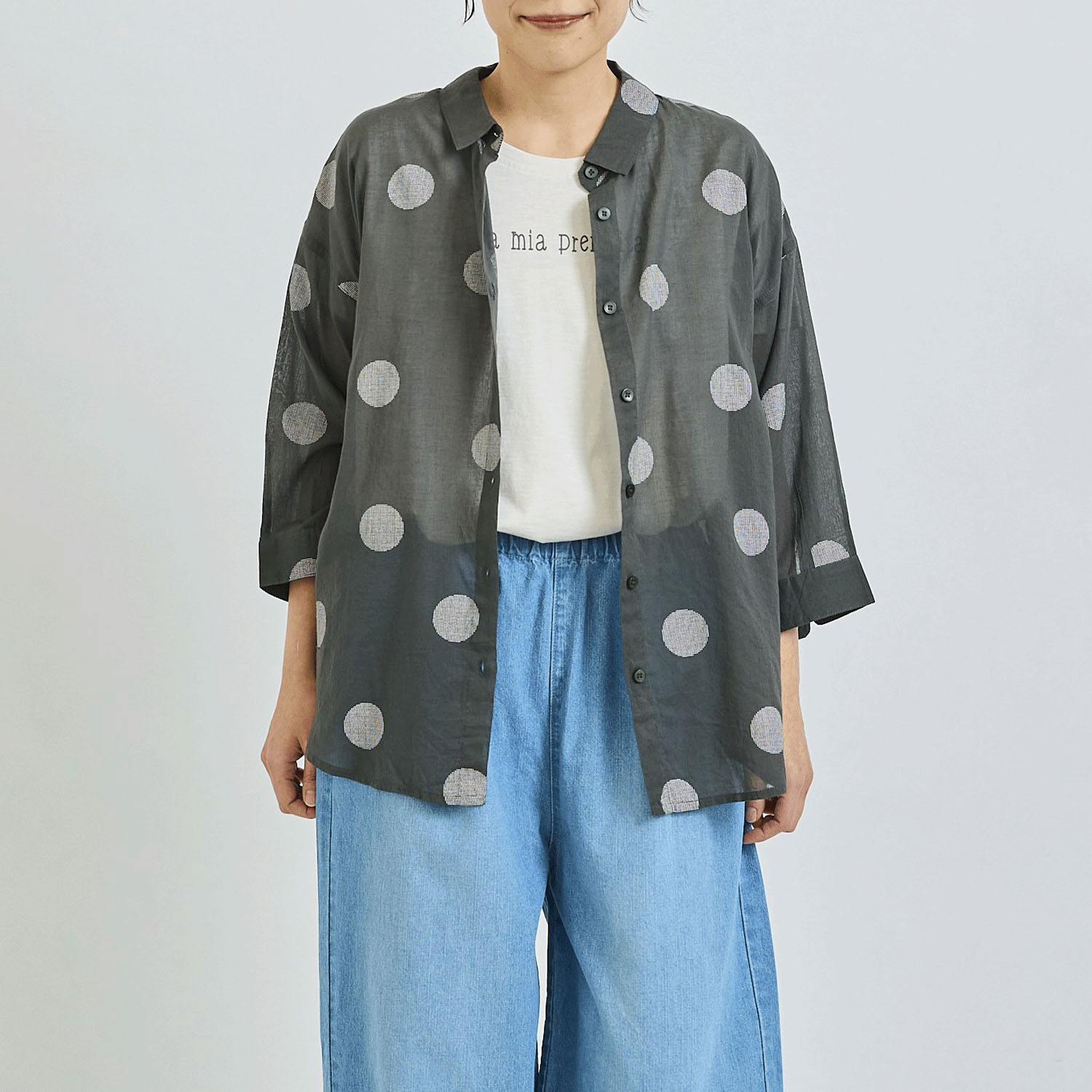 ノンノ UV加工付き ドロップショルダーカットソー - 画像5