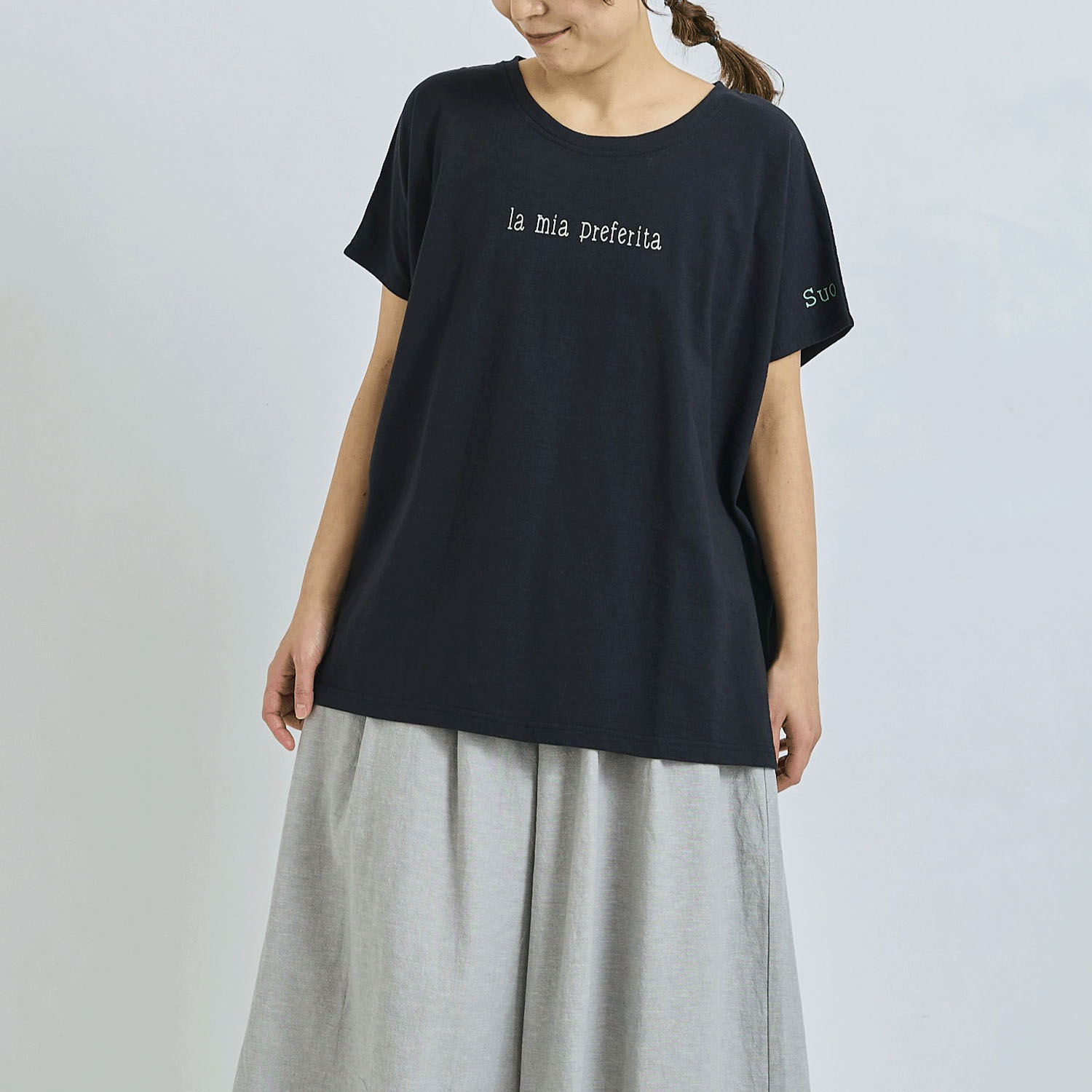 ノンノ UV加工付き ドロップショルダーカットソー - 画像1