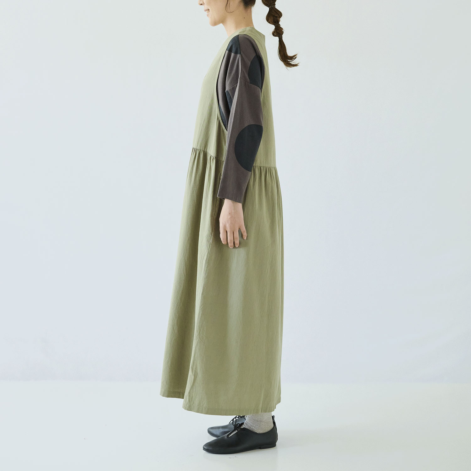 ノンノ デニム・ツイル ノースリーブワンピース - 画像11