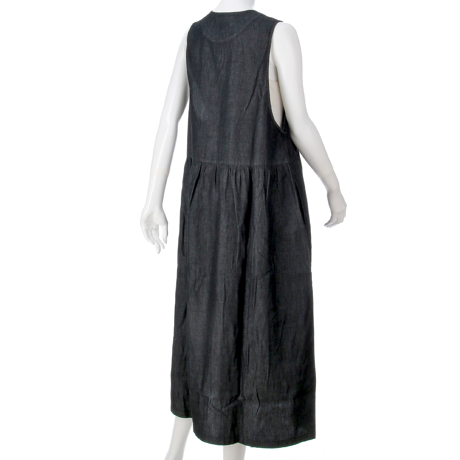 ノンノ デニム・ツイル ノースリーブワンピース - 画像9