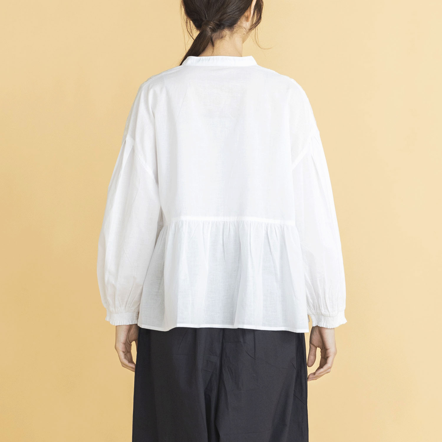 【ETONET限定】オーブ 刺繍切替ブラウス - 画像5