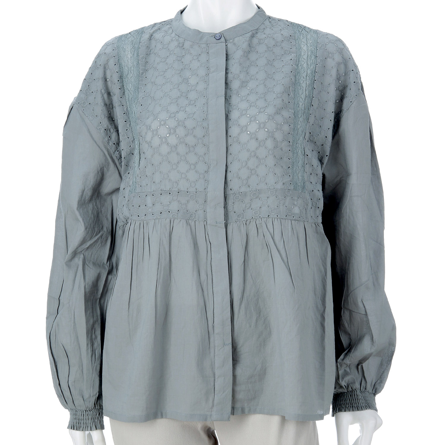 【ETONET限定】オーブ 刺繍切替ブラウス - 画像8