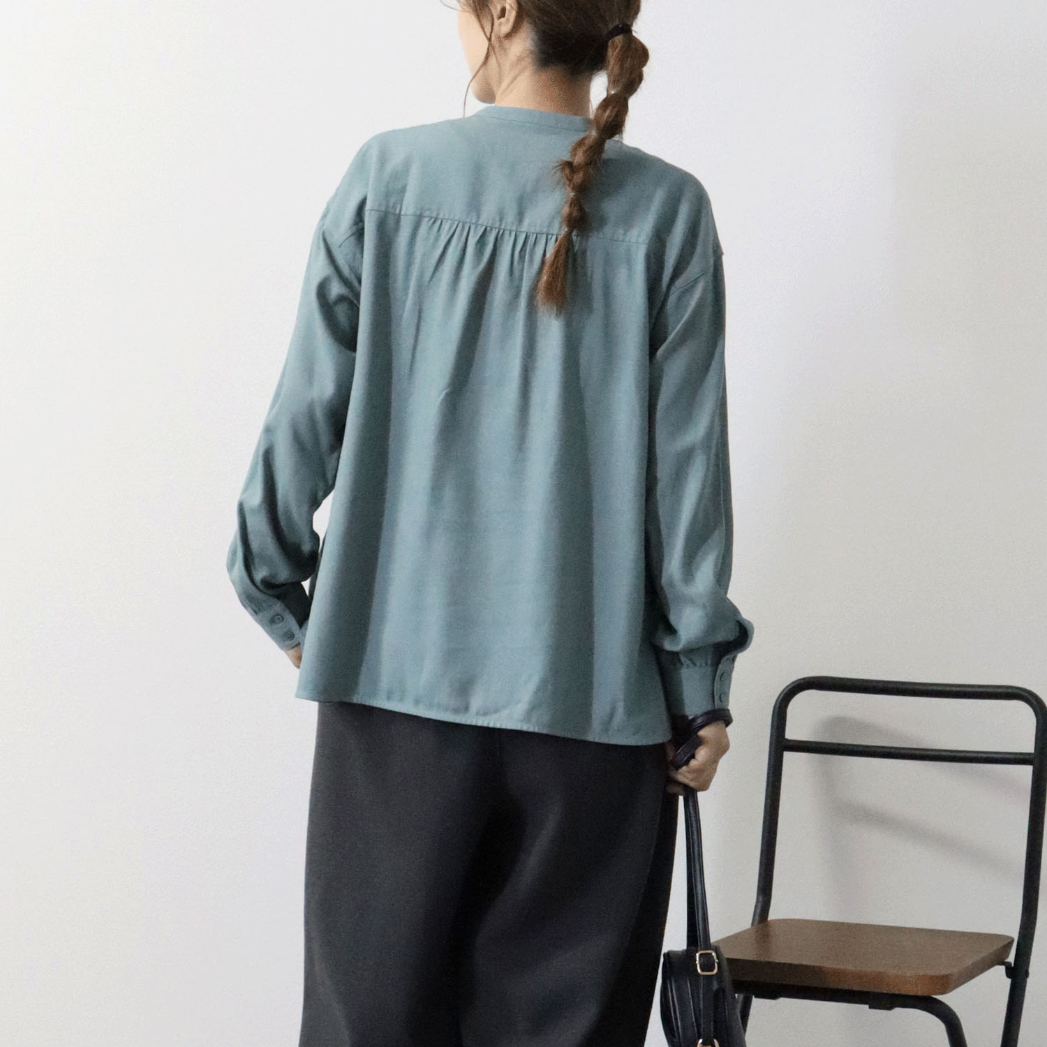 cloudnine ノンノ 前立てレース付長袖ブラウス - 画像15