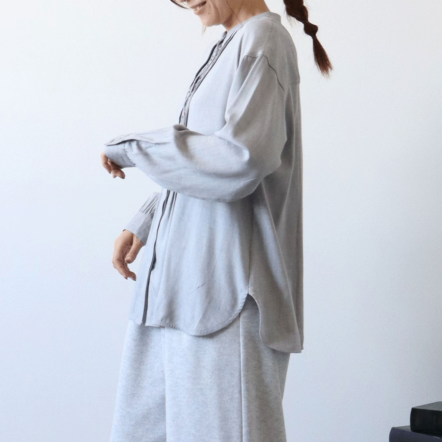 cloudnine ノンノ 前立てレース付長袖ブラウス - 画像3