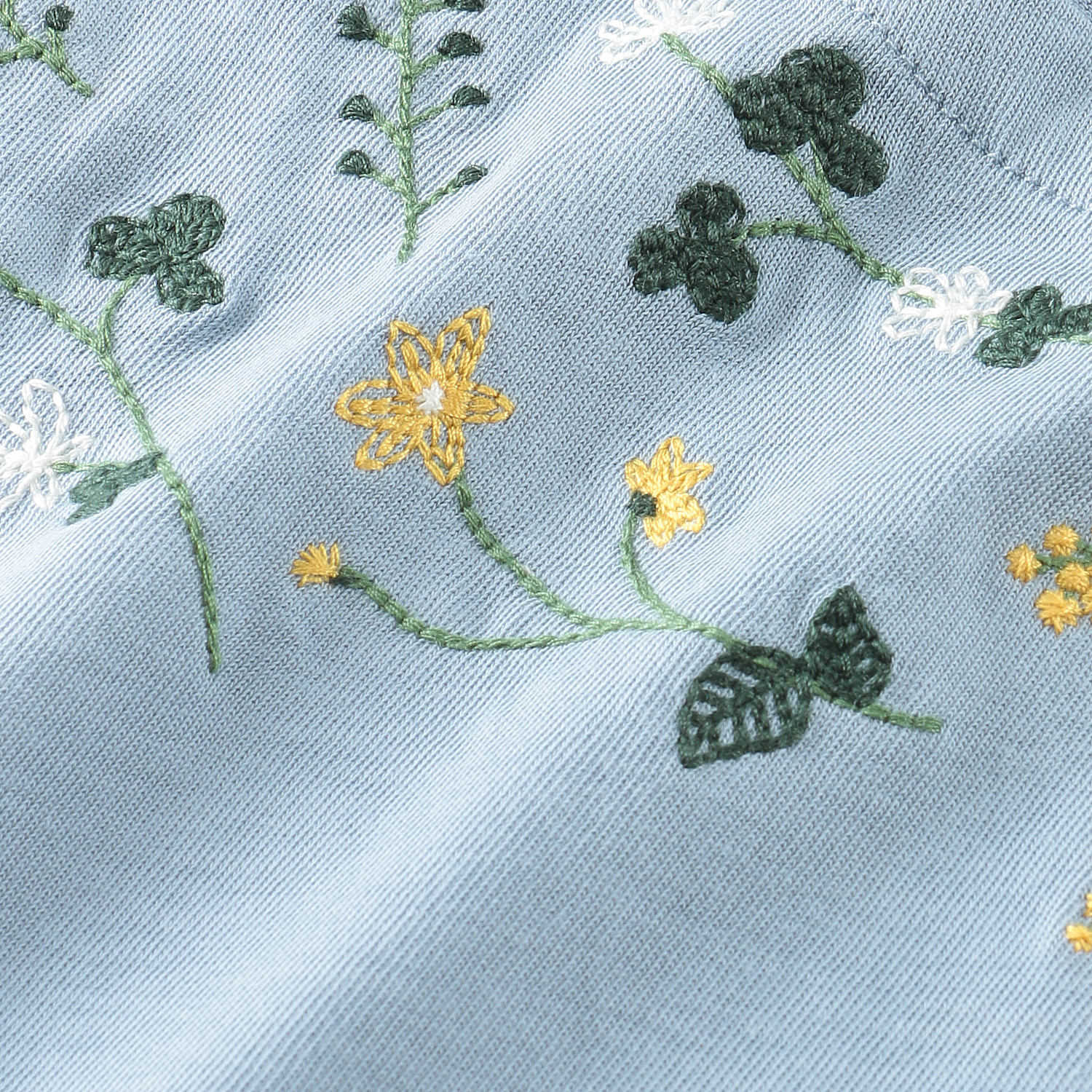 ノンノ カットソー コットン天竺無地＋花柄刺繍 - 画像15