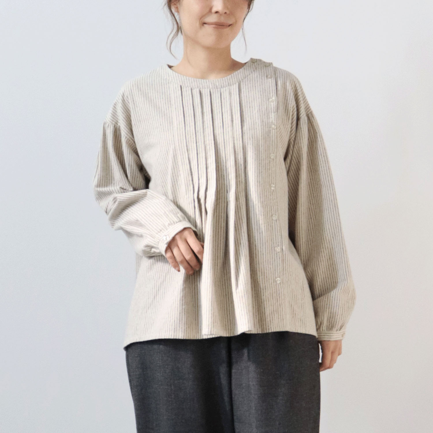 cloudnine ノンノ ストライプ・チェック柄アソートブラウス - 画像2