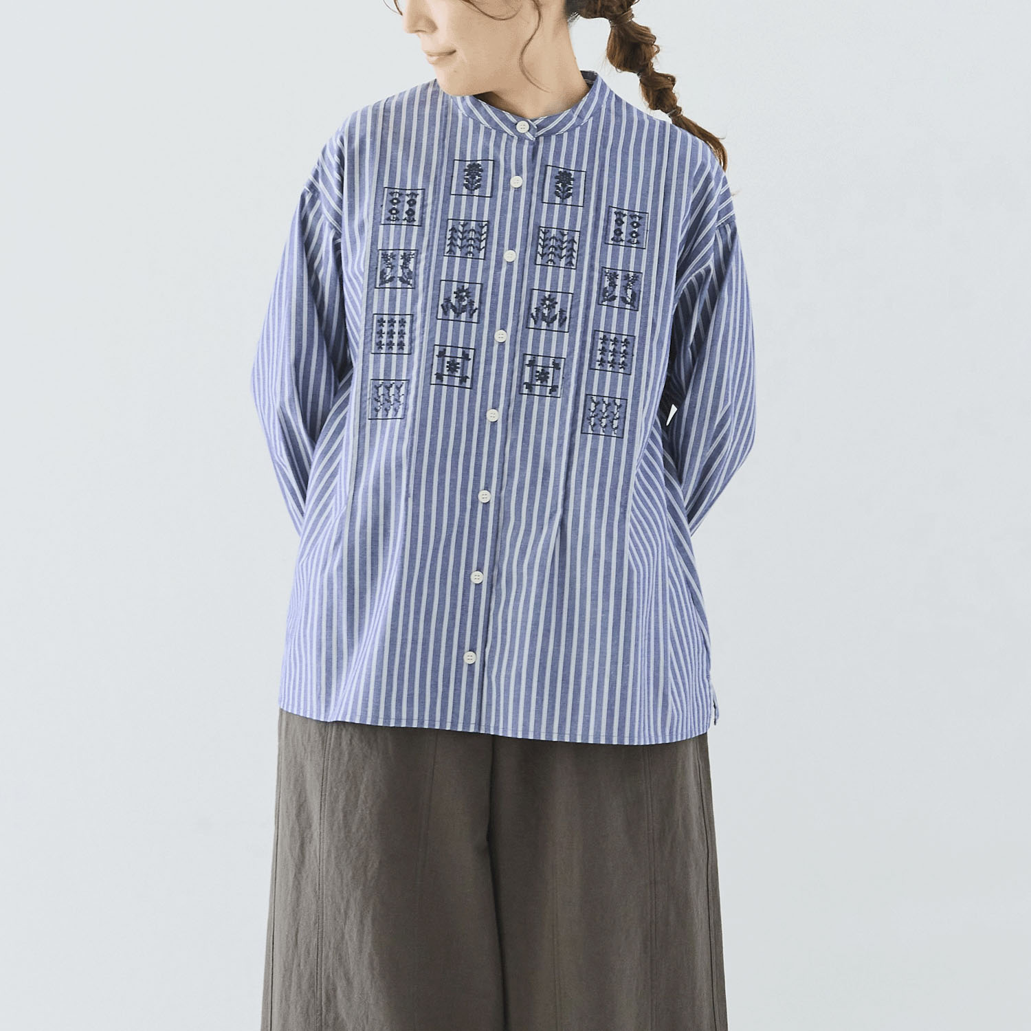 cloudnine ノンノ ブロックパネル刺繍入りブラウス - 画像8