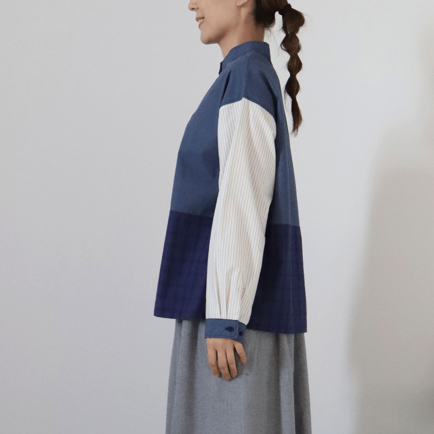 cloudnine ノンノ 綿ブロード3柄コンビブラウス - 画像12