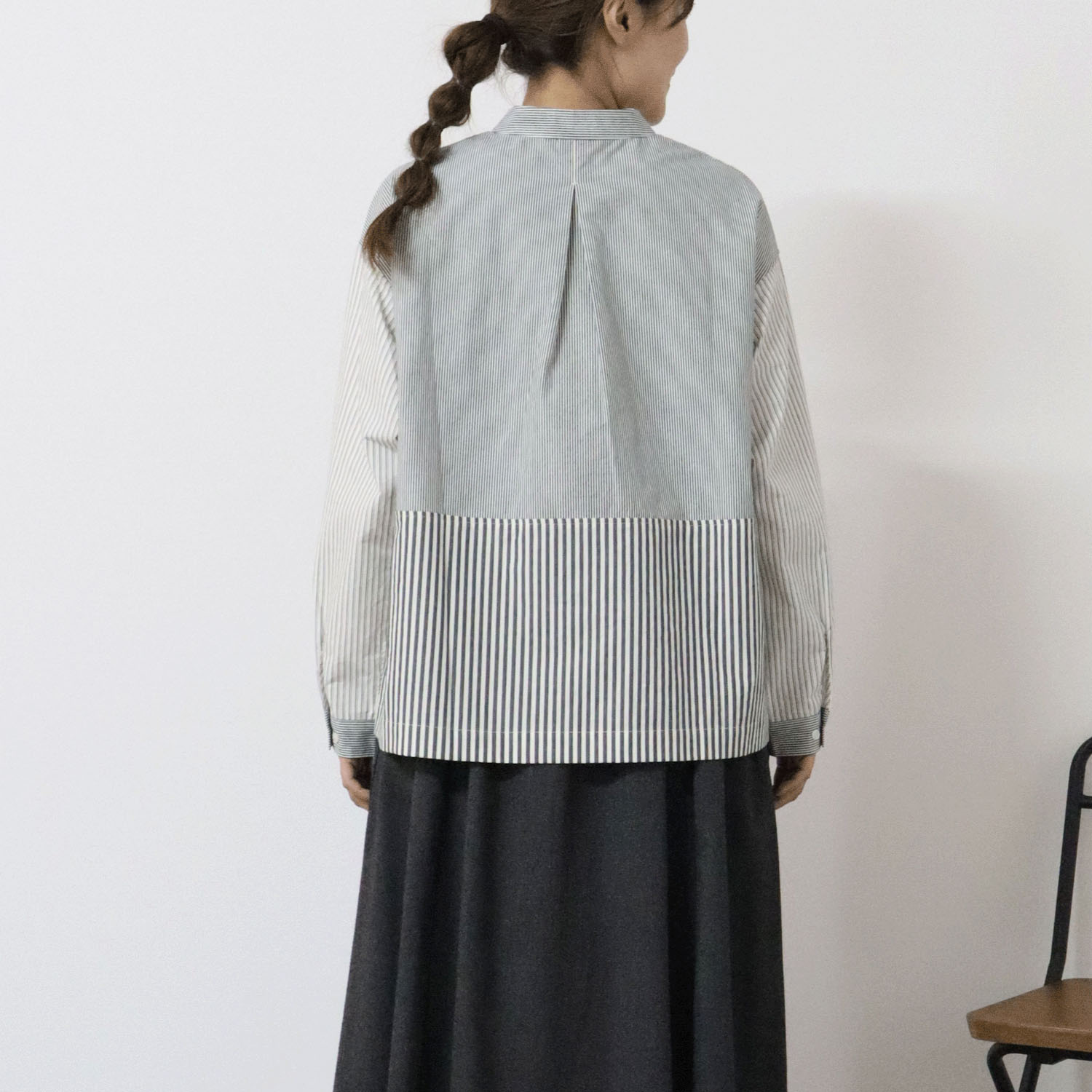 cloudnine ノンノ 綿ブロード3柄コンビブラウス - 画像4