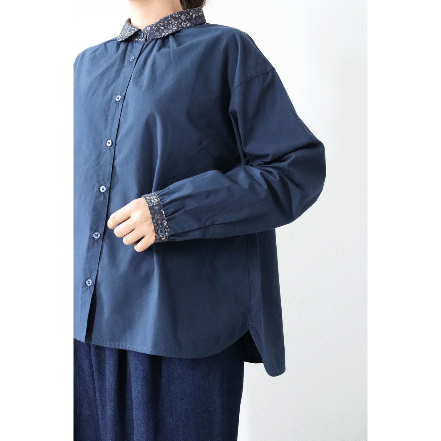 cloudnine ノンノ 小花プリントコンビブラウス - 画像13