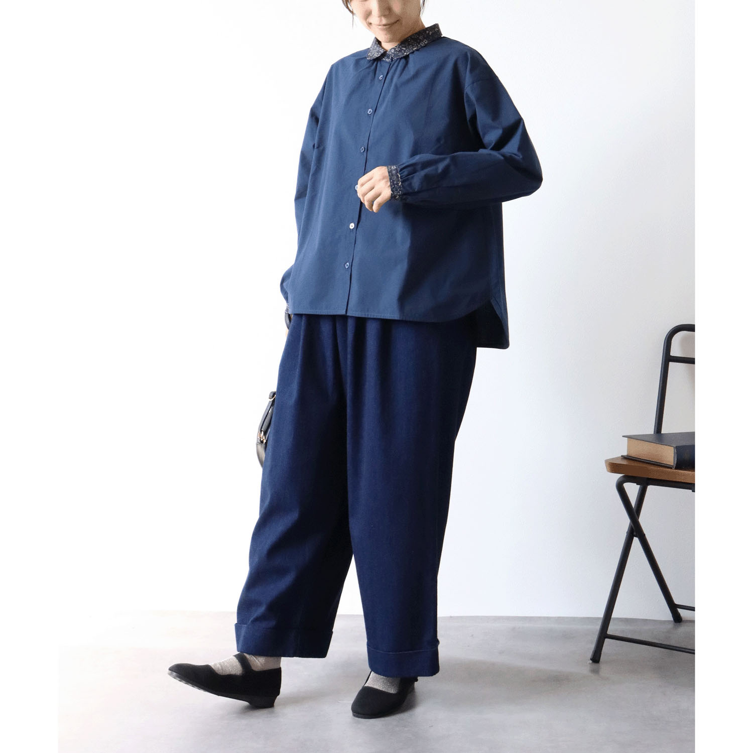 cloudnine ノンノ 小花プリントコンビブラウス - 画像14