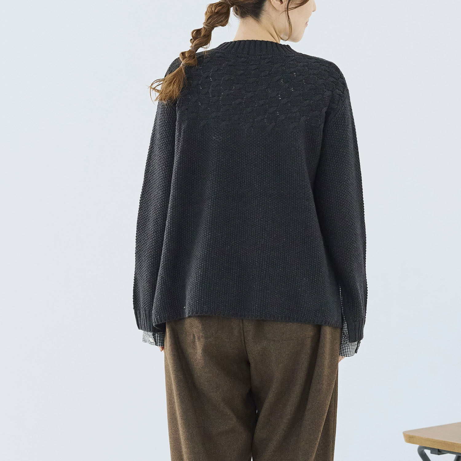 cloudnine ノンノ ニット無地・布帛ストライププルオーバー - 画像9