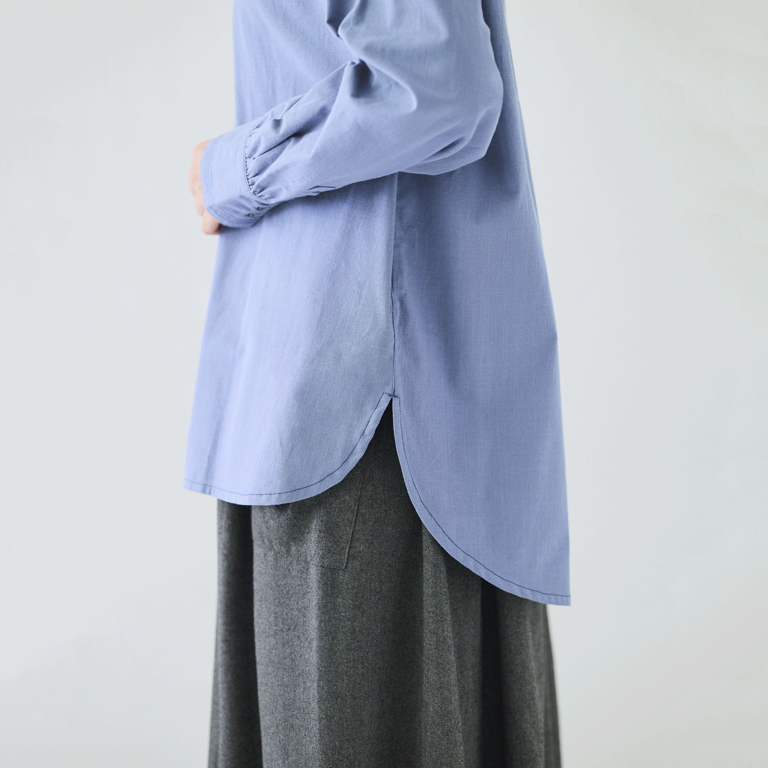 cloudnine ノンノ 配色ステッチ入り前開きチュニック - 画像18