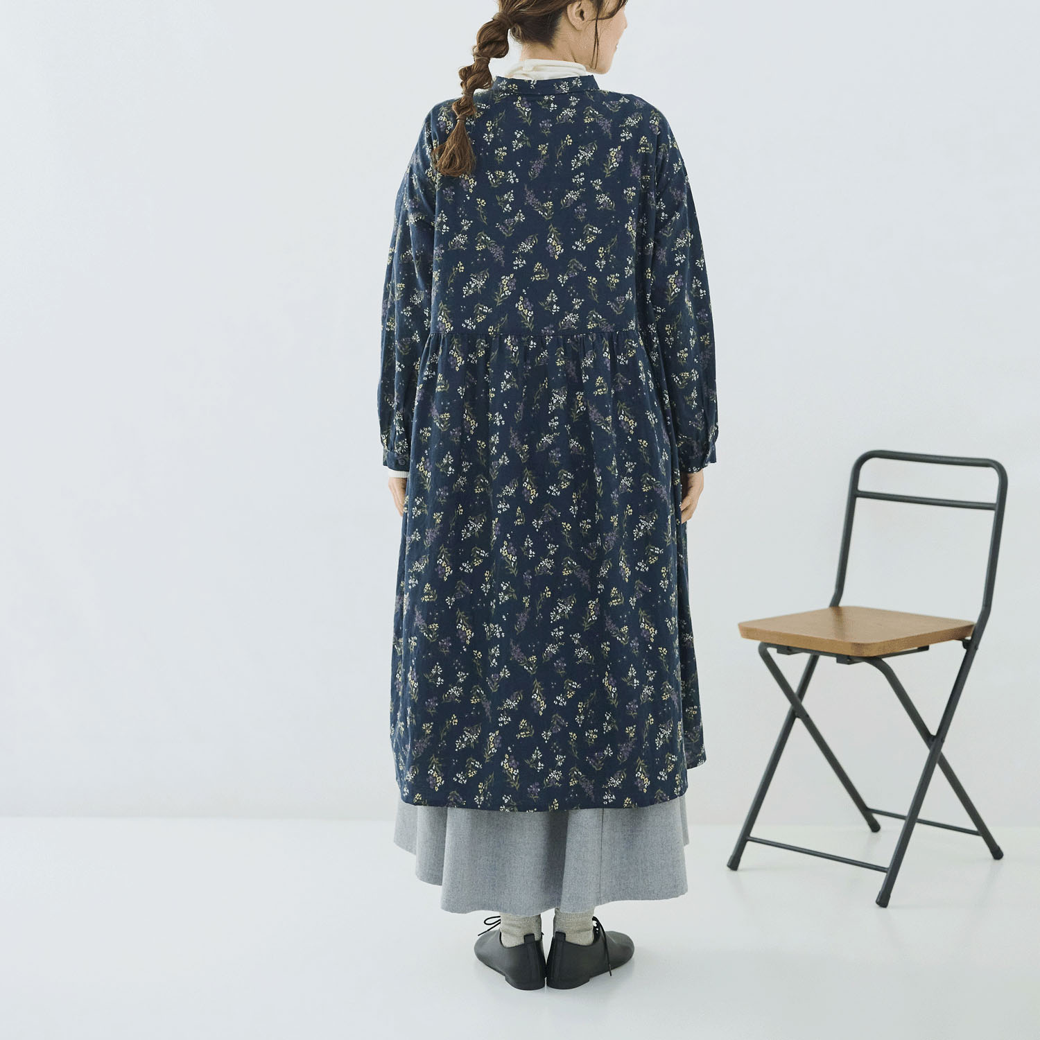 cloudnine ノンノ 綿麻レーヨン布帛花柄プリントワンピース - 画像11