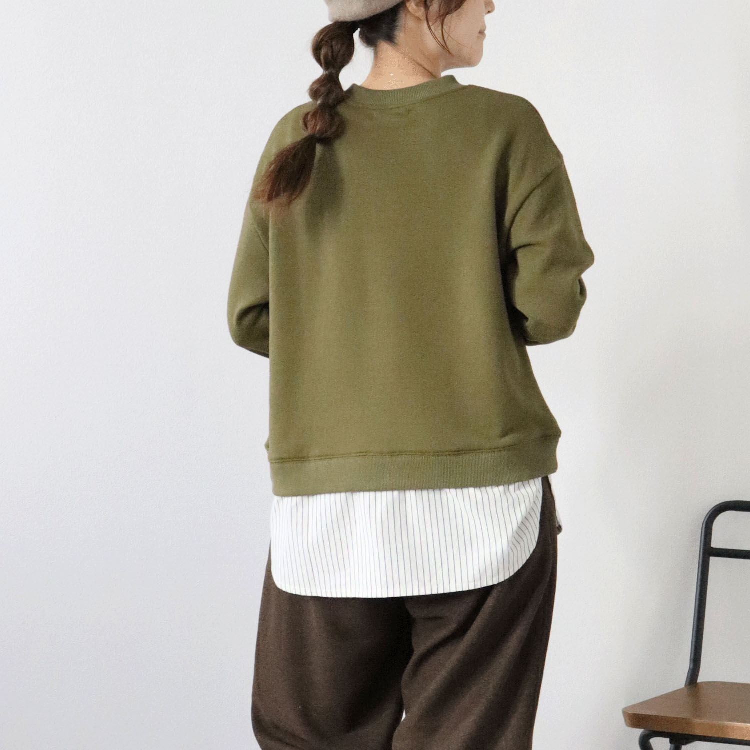 cloudnine ノンノ ニットソー無地レイヤードチュニック - 画像4