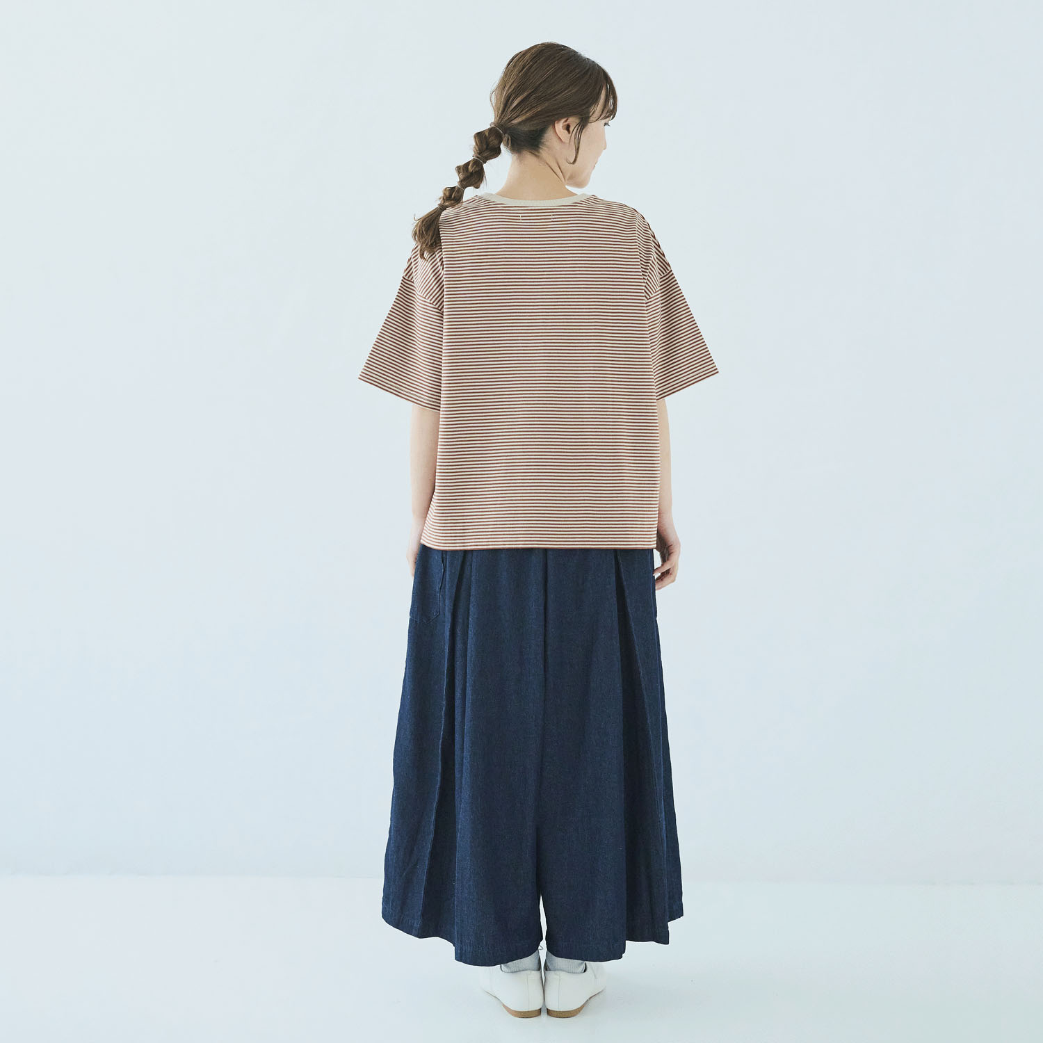 ノンノ カットソー  コットン天竺ボーダー＋リブ - 画像6